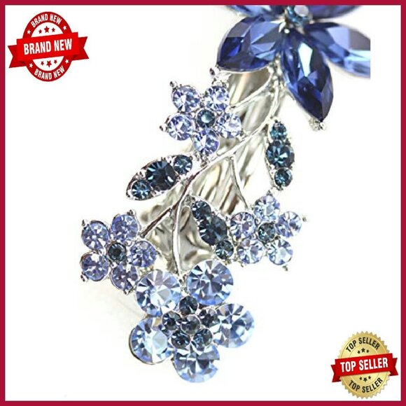 Sparkling Rhinestone Hair Barrette 4.25\
